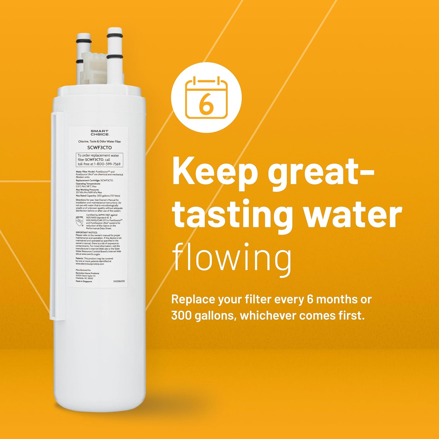 Thumbnail 3 de Smart Choice SCWF3CTO3PK refrigerator water filter 3-pack 🚰