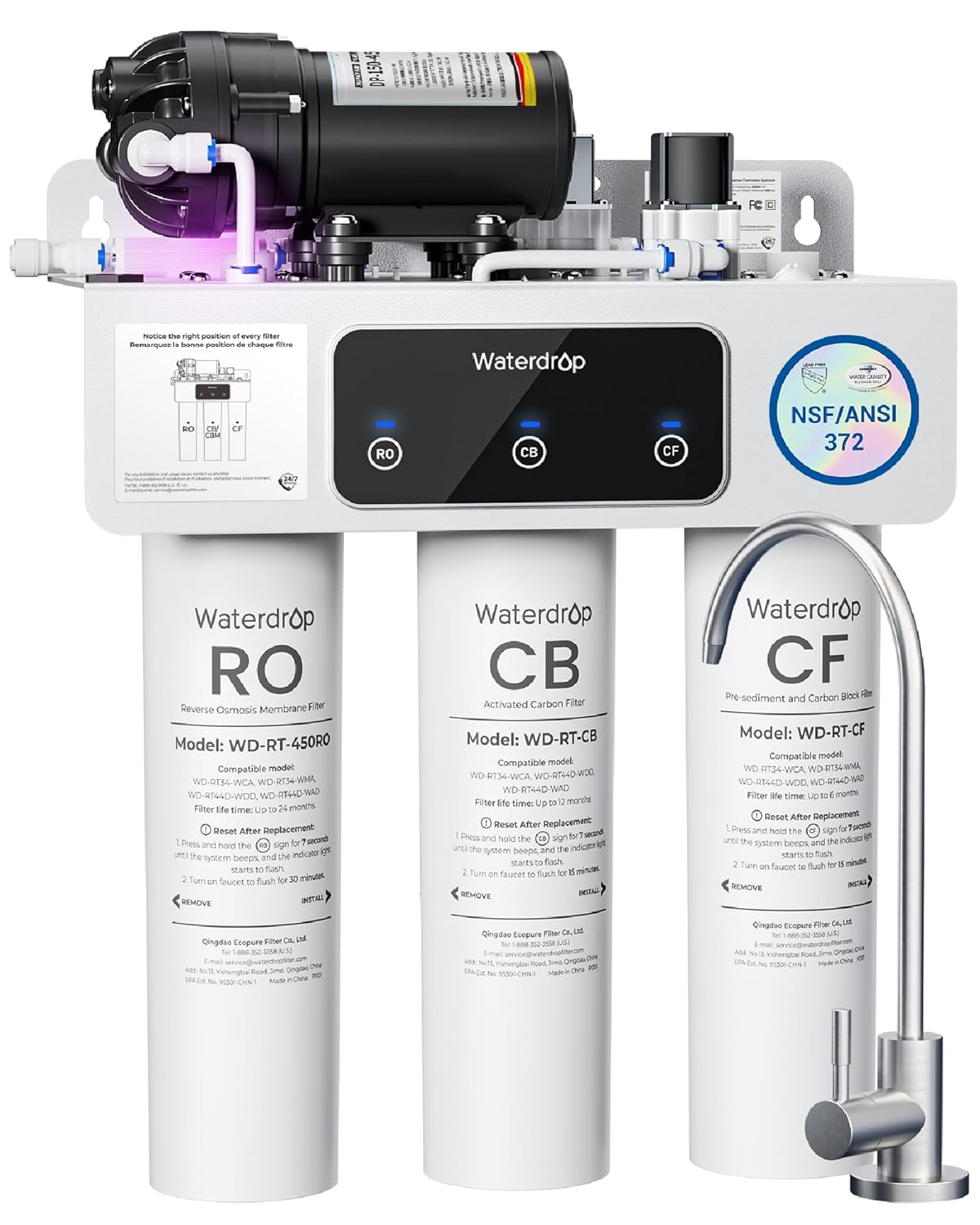 Waterdrop T3-C Tankless Reverse Osmosis System