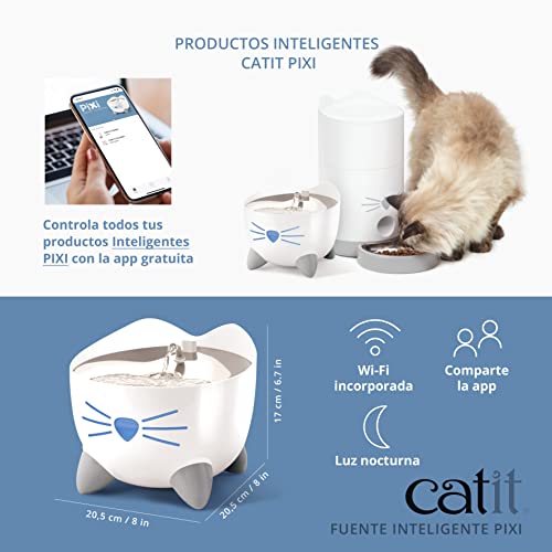 Detalle de Catit Pixi Bebedero fuente inteligente 2 L 🐱