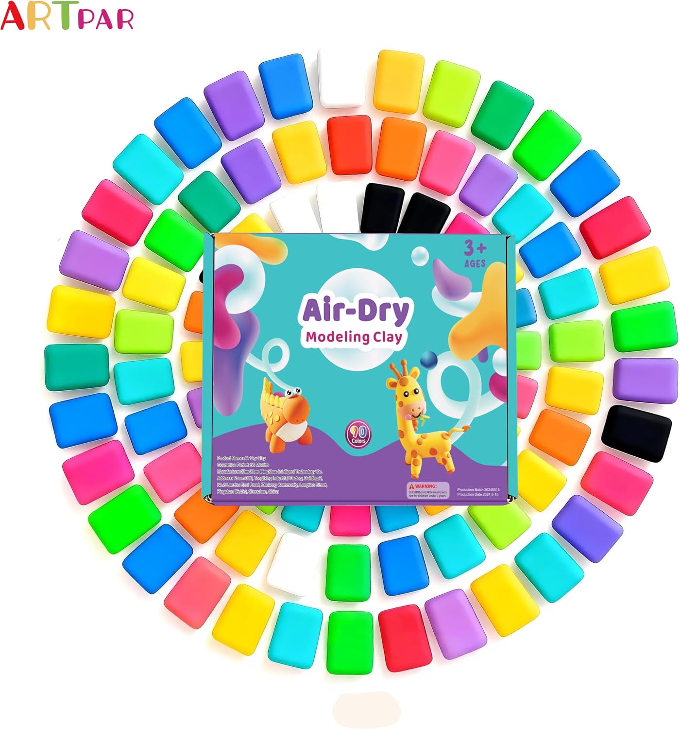 Thumbnail 5 de ARTPAR Air Dry Clay for Kids 90 Colors