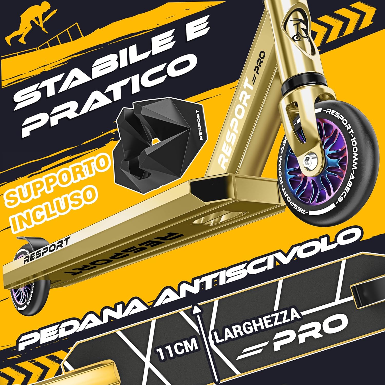 Thumbnail 2 de RE:SPORT Stunt Scooter Revo Pro: stabilità, controllo e performance per bambini e adulti