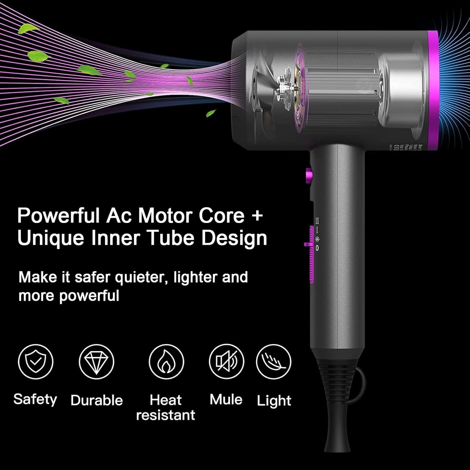 Thumbnail 1 de slopehill Professional Ionic Hair Dryer 1800W