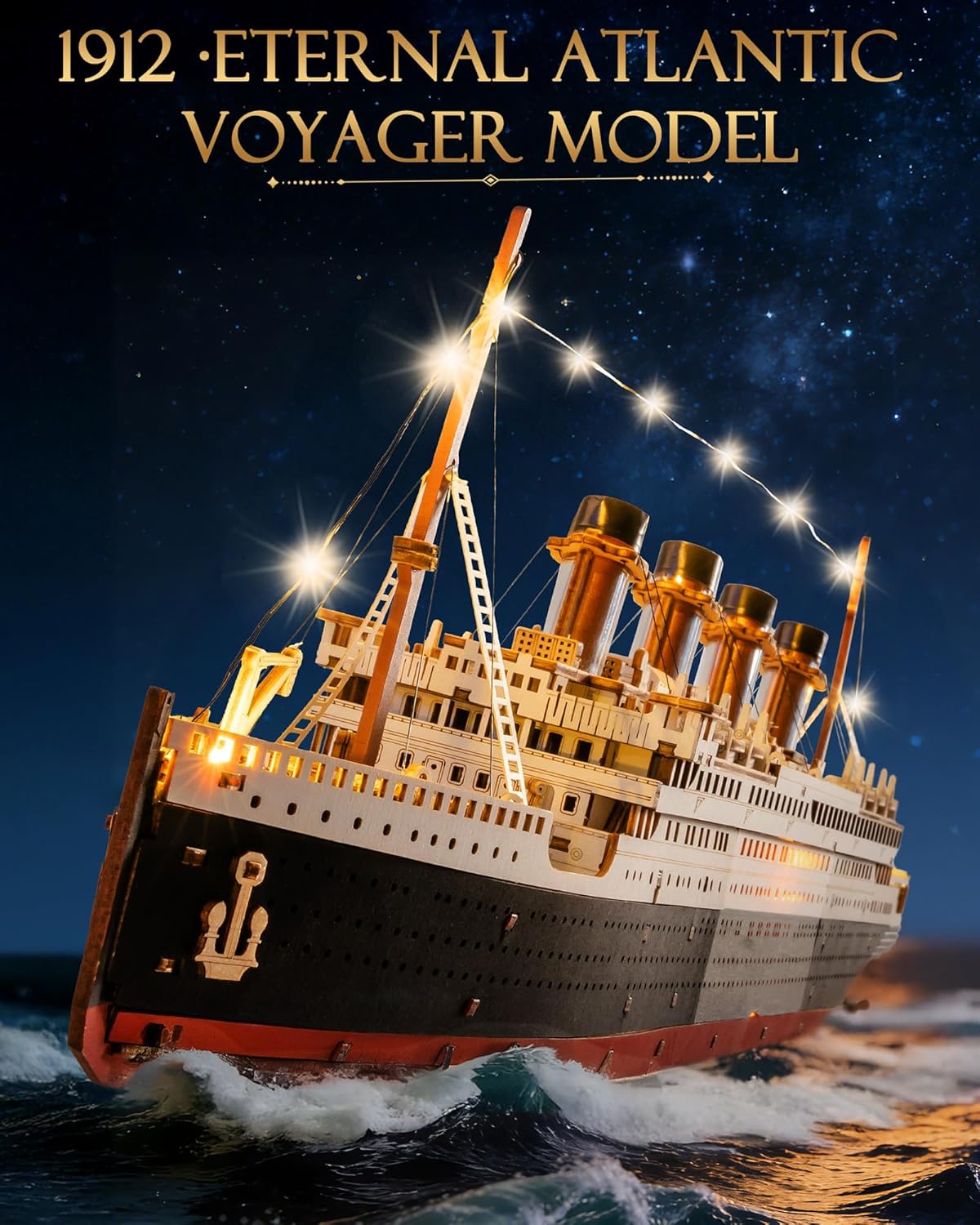 Thumbnail 2 de Rolife Titanic 3D puzzle model 433 pieces