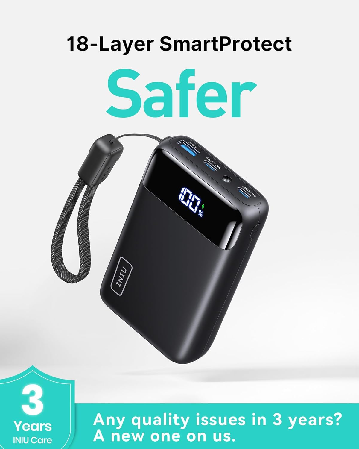 Thumbnail 6 de INIU Ultra Small 20000mAh Power Bank (22.5W PD) with USB-C in/out