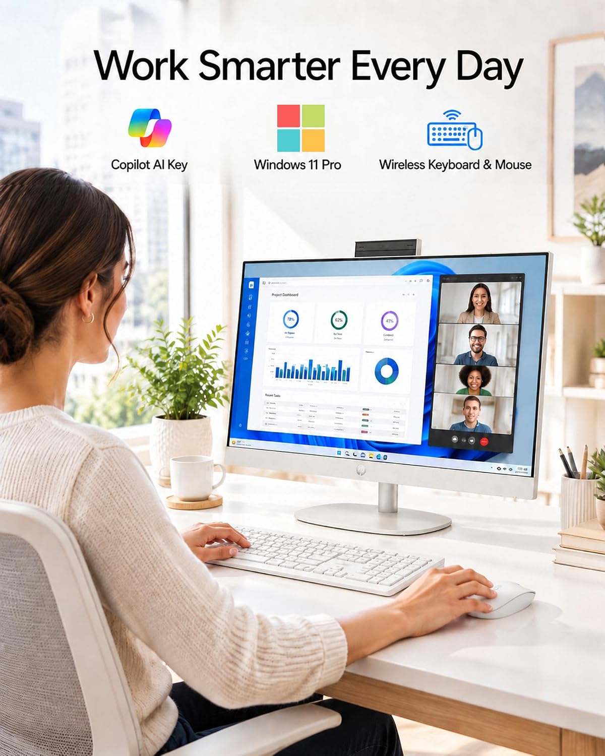 Detalle de HP Touchscreen All-in-One Desktop, 1TB SSD