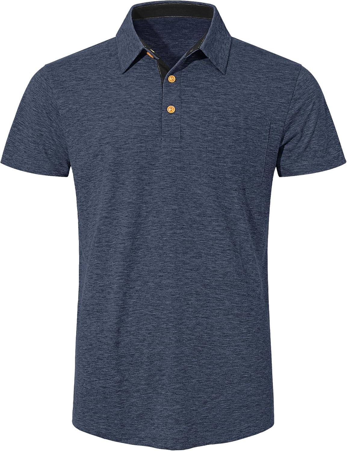 Thumbnail 2 de TARAINYA Herren-Poloshirt aus Baumwolle mit Brusttasche – Kurzarm, 95% Baumwolle + 5% Elasthan, M–4XL