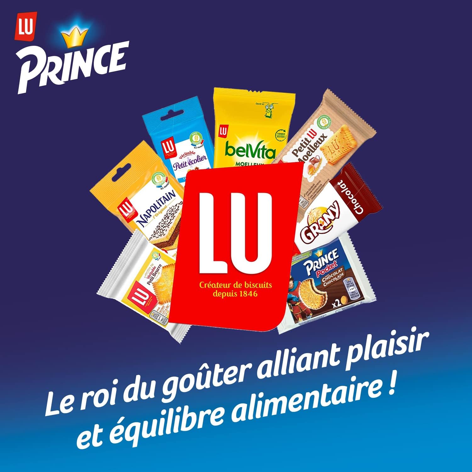 Thumbnail 6 de Prince de LU Chocolat – Biscuit Fourré au Chocolat, blé complet, lot de 12 paquets de 300 g