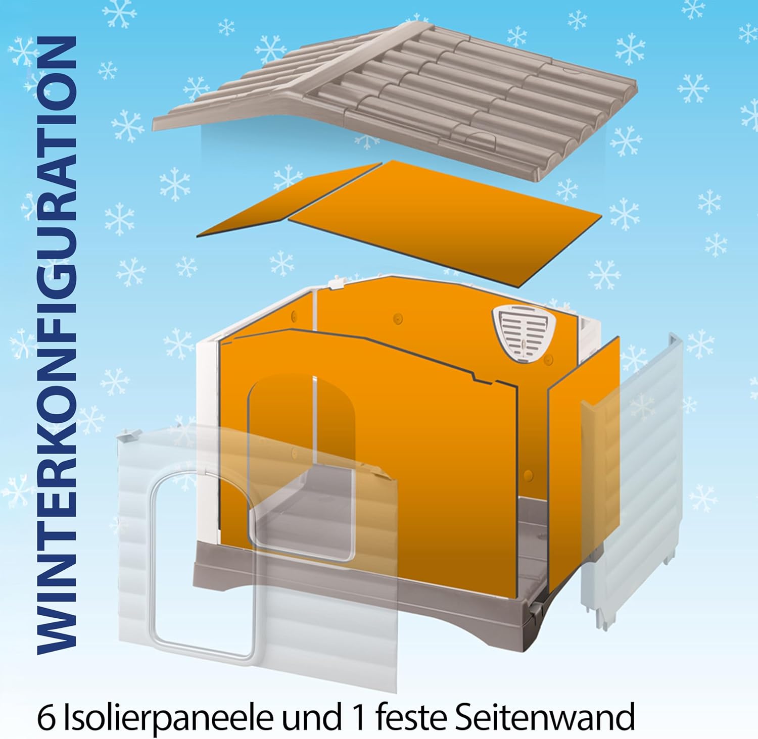 Thumbnail 5 de Ferplast Kit Dämmplatten für DOGVILLA 70 62x43x8 cm