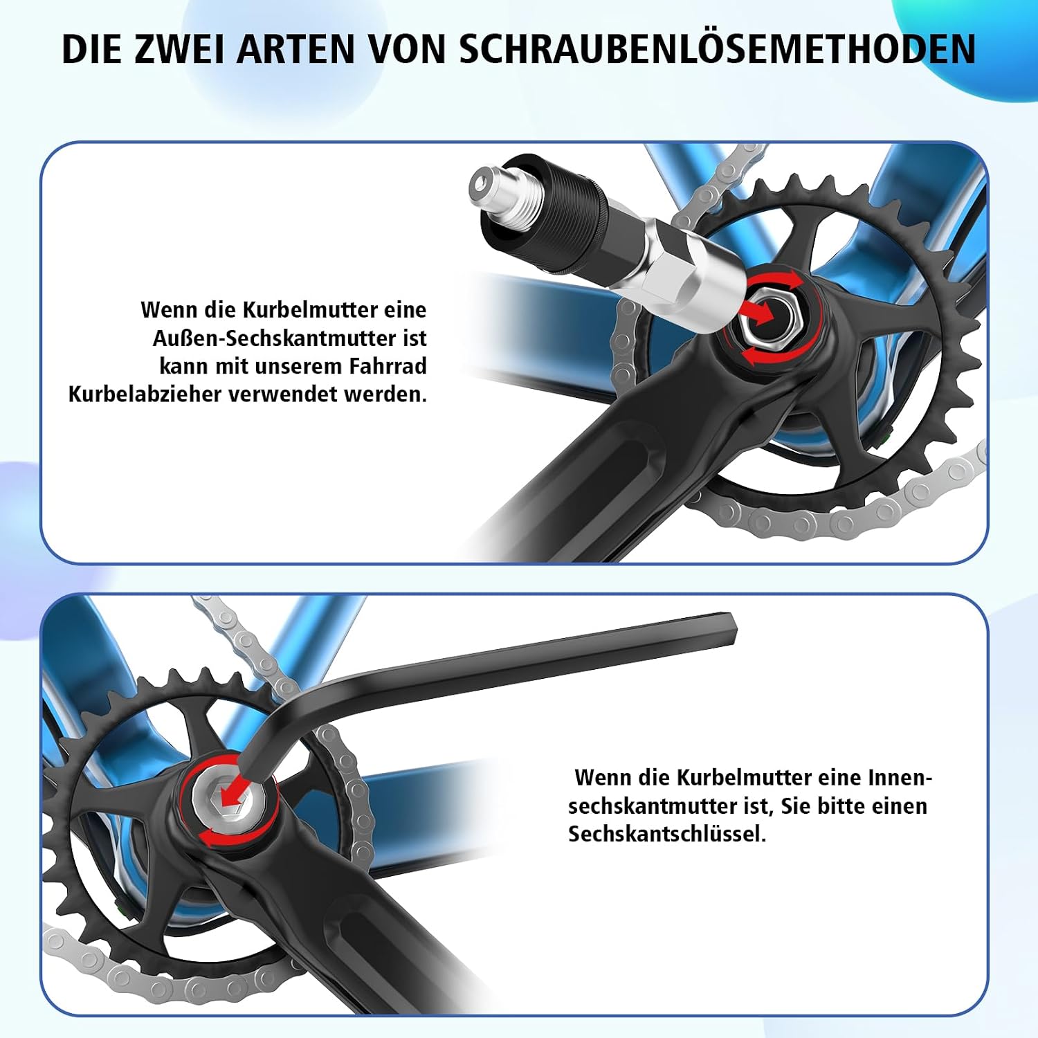 Thumbnail 6 de Scalnuvyyh XT10SJZZ-11504661 cranktrekkerset voor vierkante en gesplinde trapassen