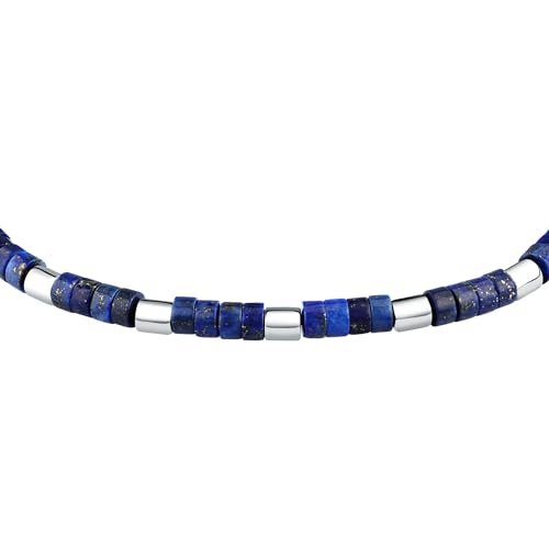 Detalle de Morellato Bracciale Uomo in Acciaio con Lapislazzuli – Collezione Pietre, S1736