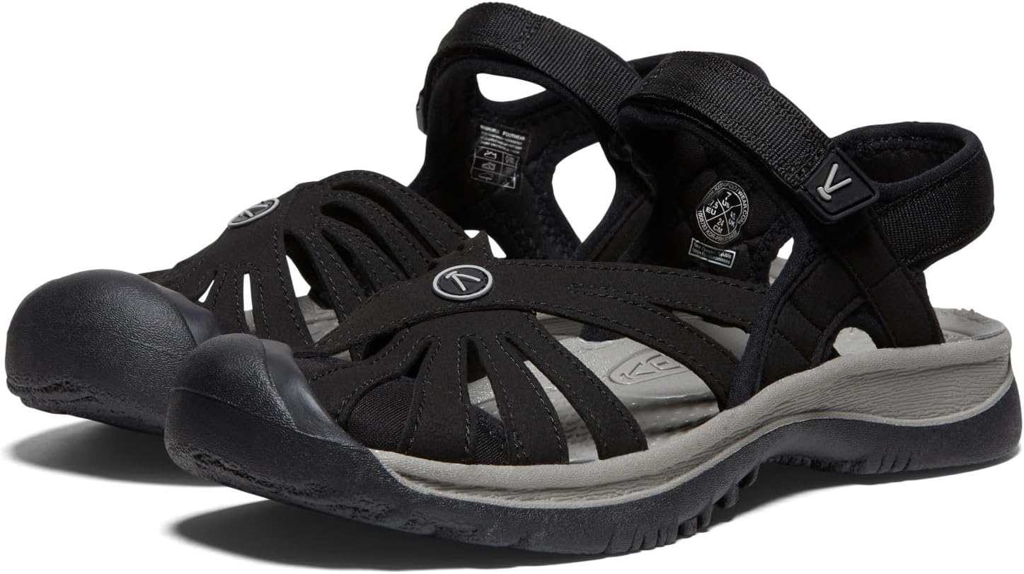 Thumbnail 3 de KEEN Donna Rose Sandal noir/gris neutre – sandales résistantes à l’eau, confort femme (taille 38)