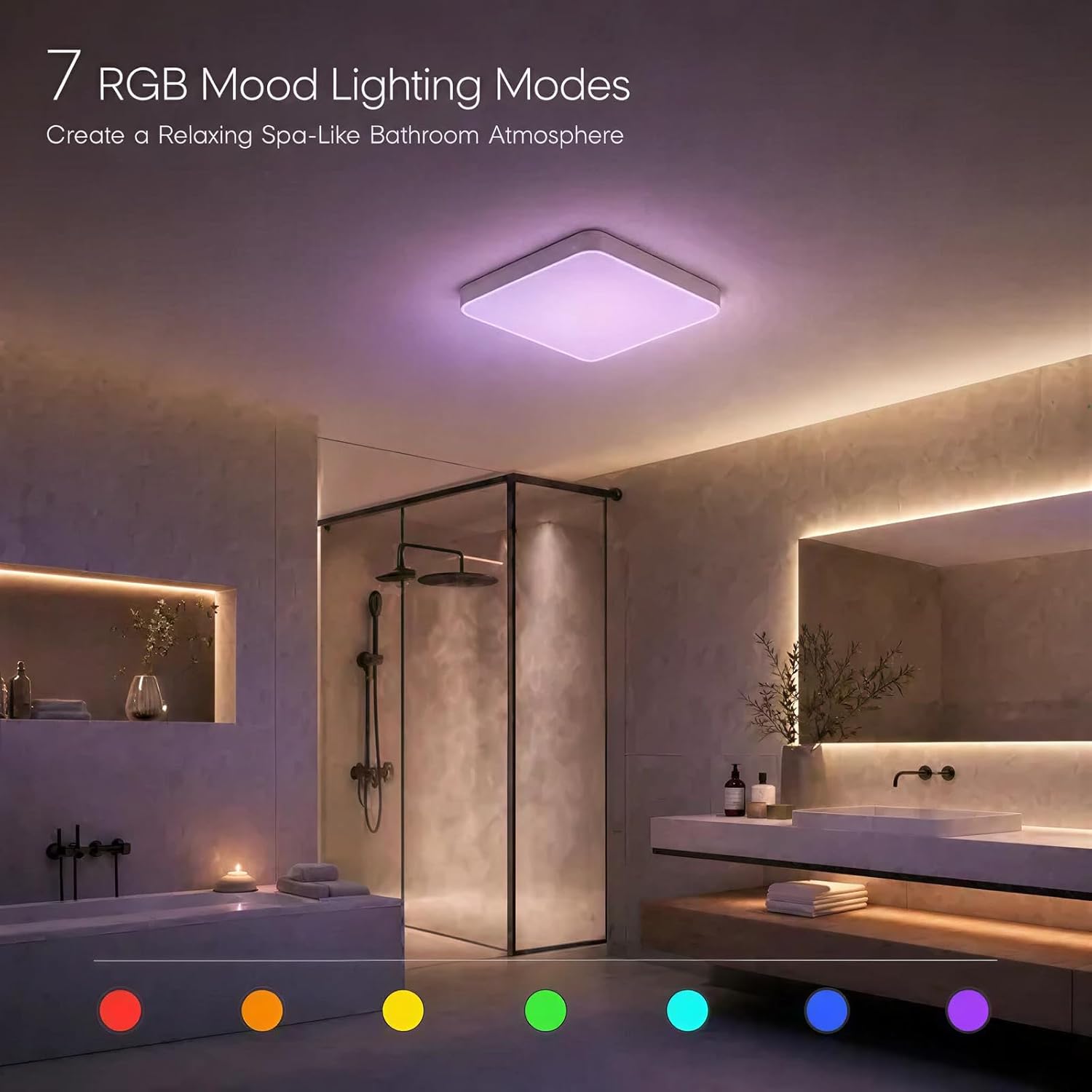 Detalle de Fitop Bathroom Exhaust Fan with Light, 120 CFM