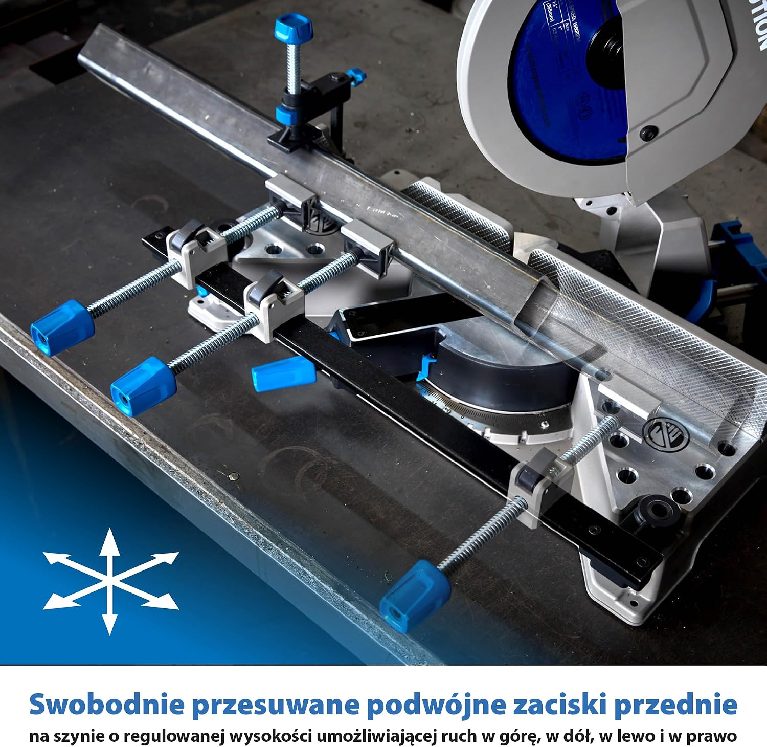 Detalle de Evolution Power Tools S355MCS – ukośnica do metalu 355 mm, 2200 W, 230 V