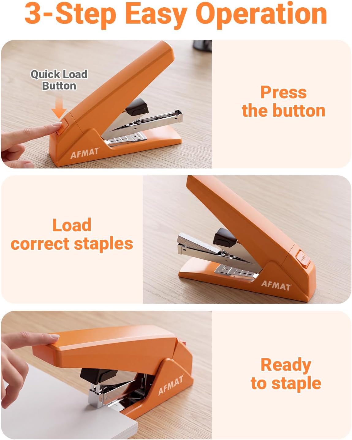 Detalle 2 de AFMAT Heavy-Duty Stapler ES18
