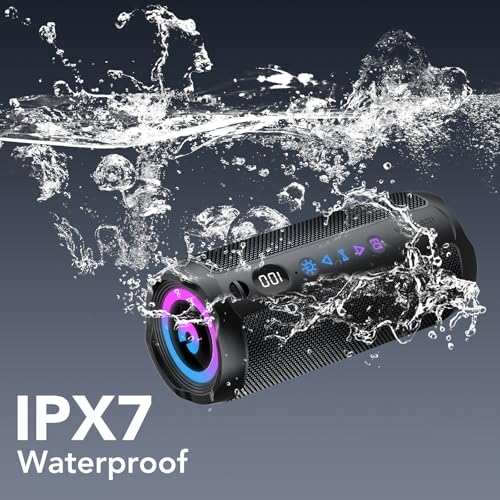 Thumbnail 4 de Altavoz Bluetooth Portátil 25W coioc: sonido 360°, IPX7 y luces RGB para fiestas y viajes