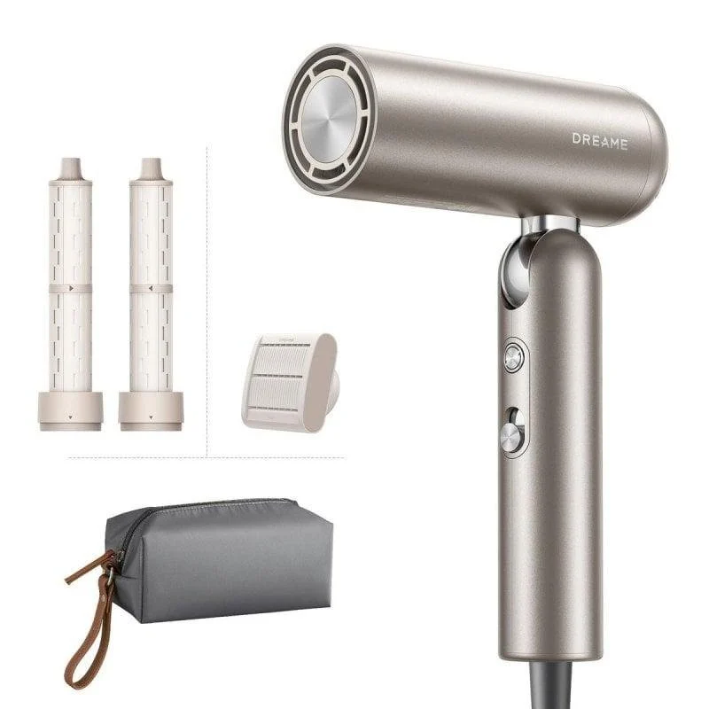 Detalle de Dreame Pocket Neo 110000 RPM Gold: secador de pelo iónico portátil 1300W