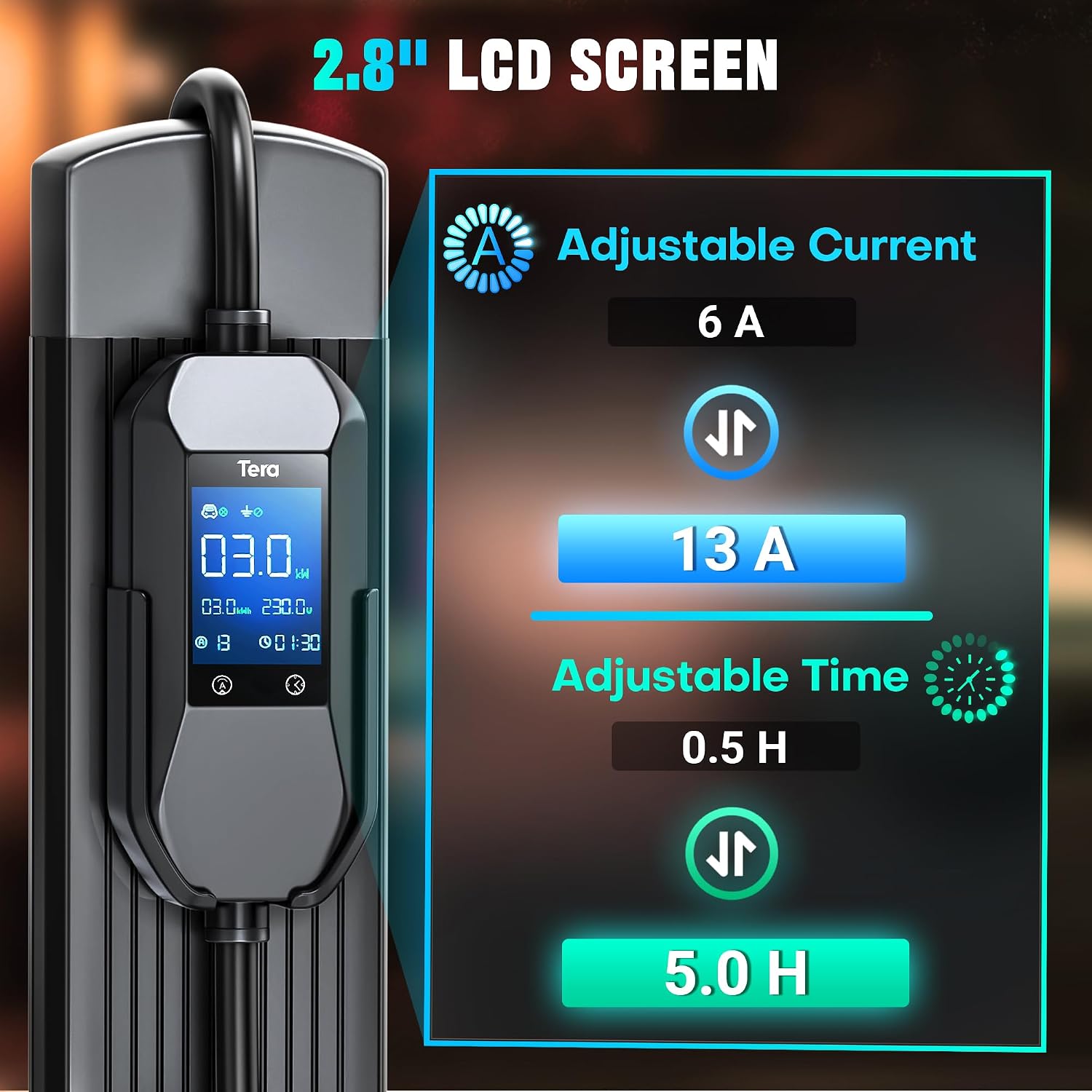 Thumbnail 1 de Tera EV Charger Type 2 3 kW 6m