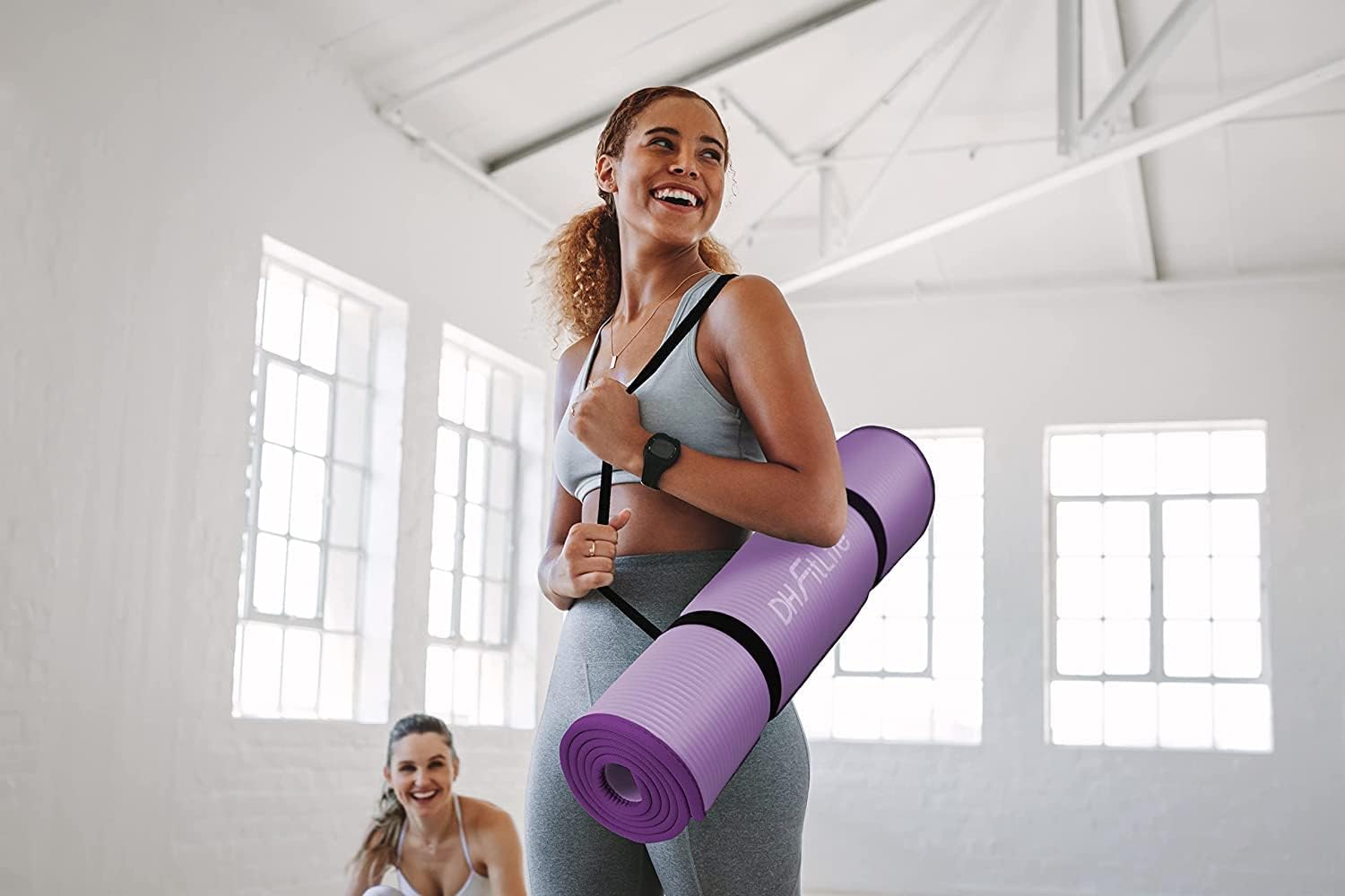 Thumbnail 5 de DH FitLife FitLife Yoga Mat 183 x 61 x 1 cm – Extra Thick, Non-Slip NBR Workout Mat for Pilates, Gym & Home