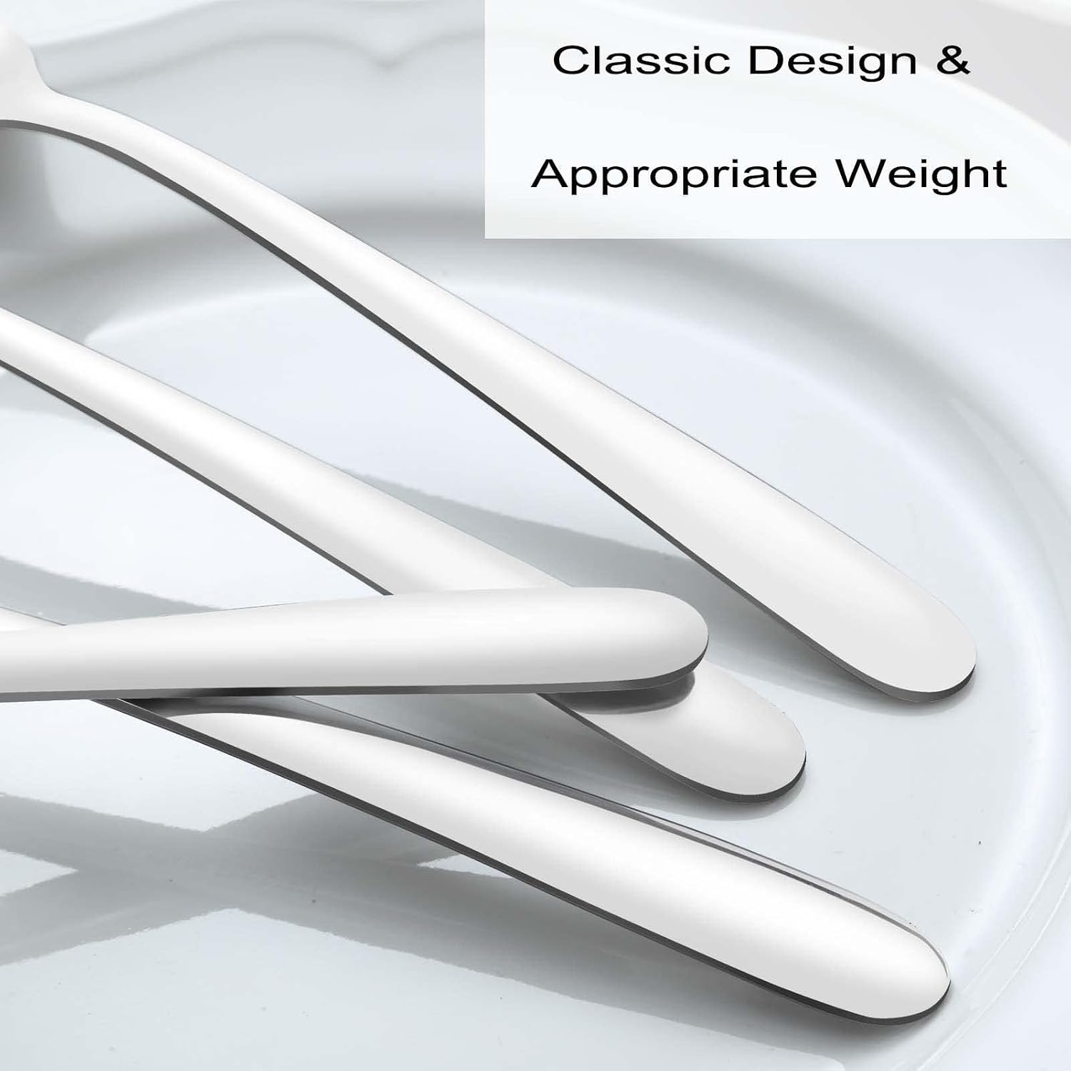 Detalle 2 de Pleafind 1374 Dinner Spoons, 36-Piece Stainless Steel Set, 7.4-Inch