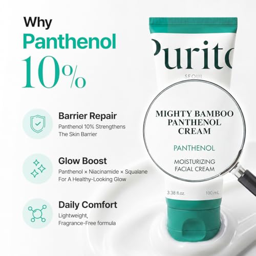 Detalle de PURITO Panthenol 10% Cream | Koreanische Barrierereparatur & Glow
