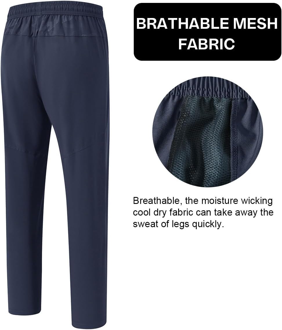 Detalle 1 de JHMORP Men's Athletic Pants, Lightweight Quick-Dry 4-Way Stretch