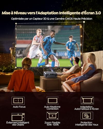 Thumbnail 3 de WiMiUS Vidéoprojecteur 4K P62 Pro : Netflix intégré, HDR10 et WiFi6 – son Dolby