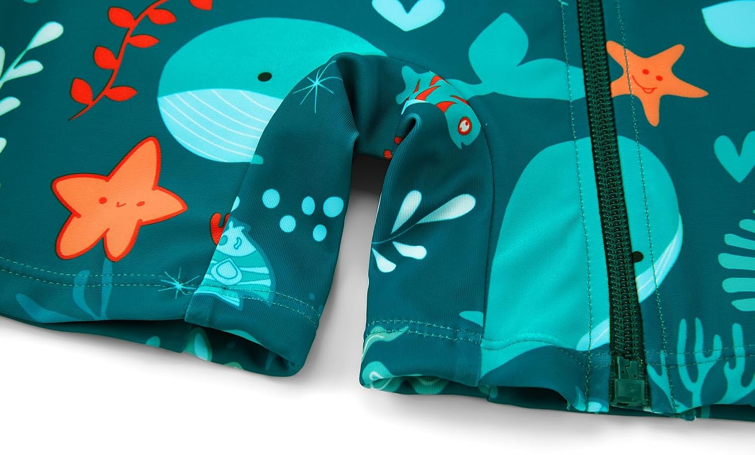 Thumbnail 6 de upandfast UPF 50+ toddler rashguard swimsuit with full-length zipper (baby girl/boy)