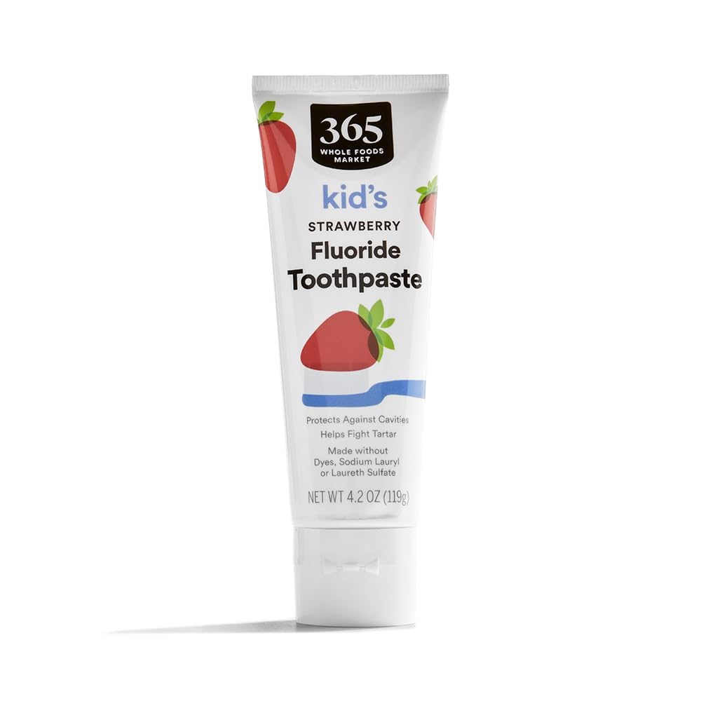 365 by Whole Foods Market Kids’ Strawberry Fluoride Toothpaste (4.2 oz)