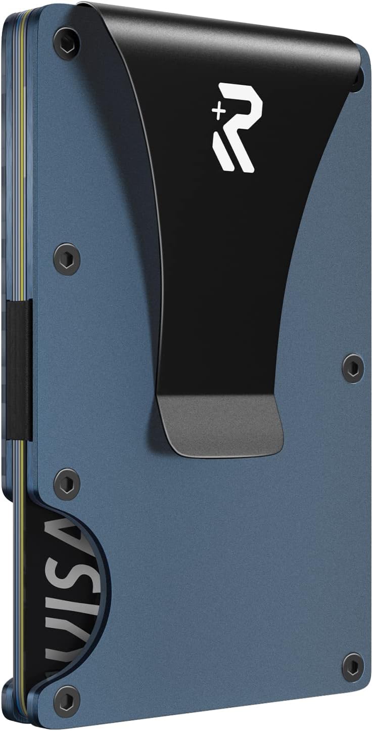 Thumbnail 6 de RealPlus porte-cartes homme minimaliste avec blocage RFID et pince à billets (vert)