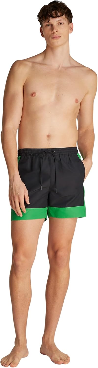 Thumbnail 3 de Calvin Klein Uomo Pantaloncino da Bagno con Logo – Medium, cintura elasticata con coulisse