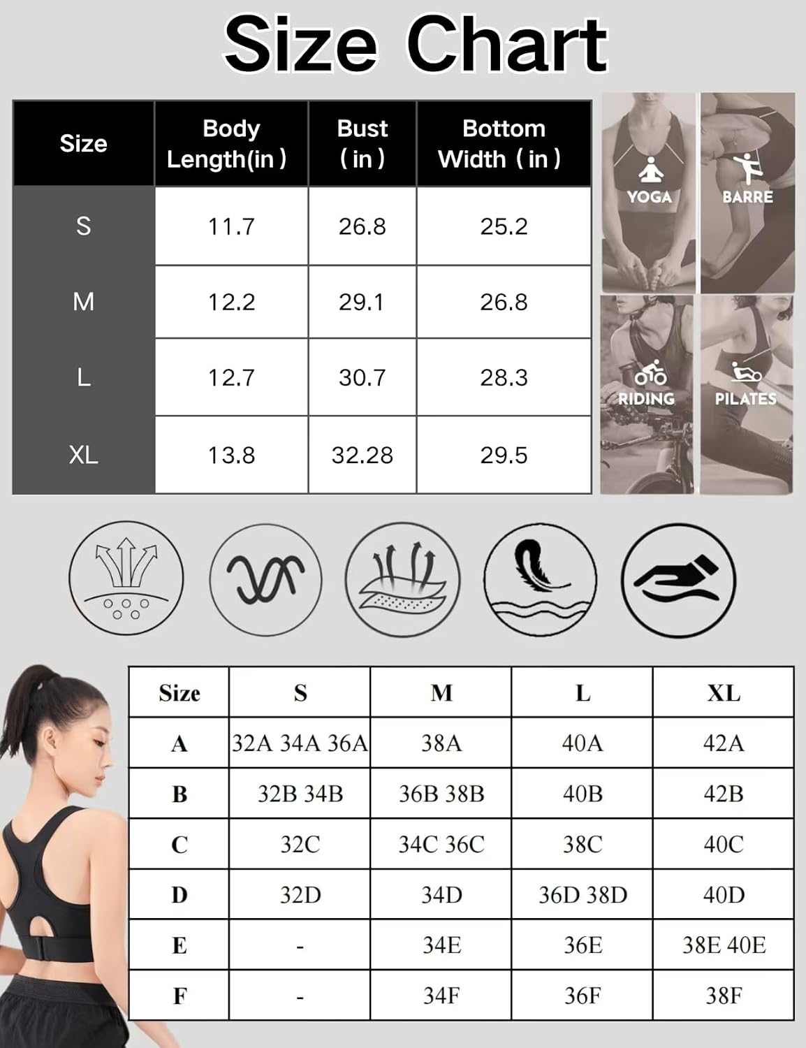 Thumbnail 5 de High impact sports bra 2 level support