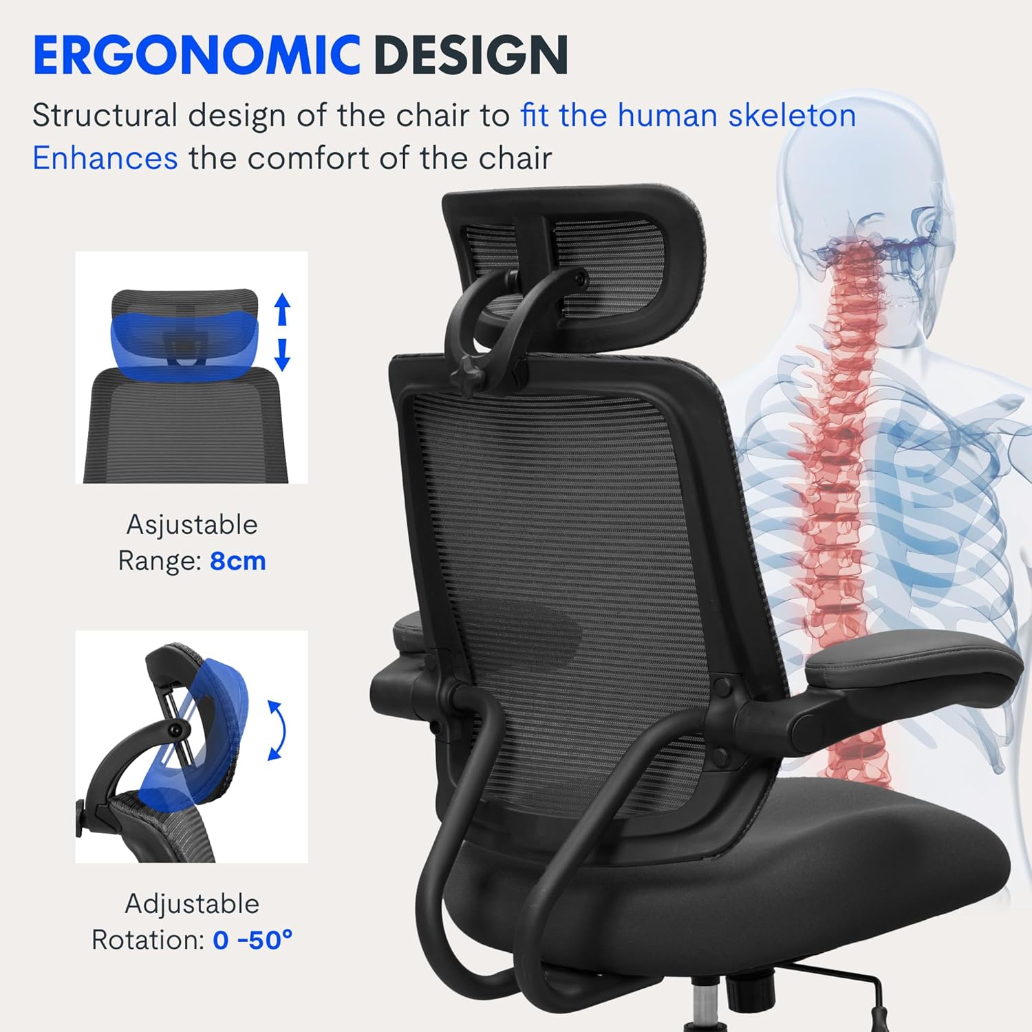Thumbnail 5 de FLEXISPOT Ergonomic Office Chair 227kg