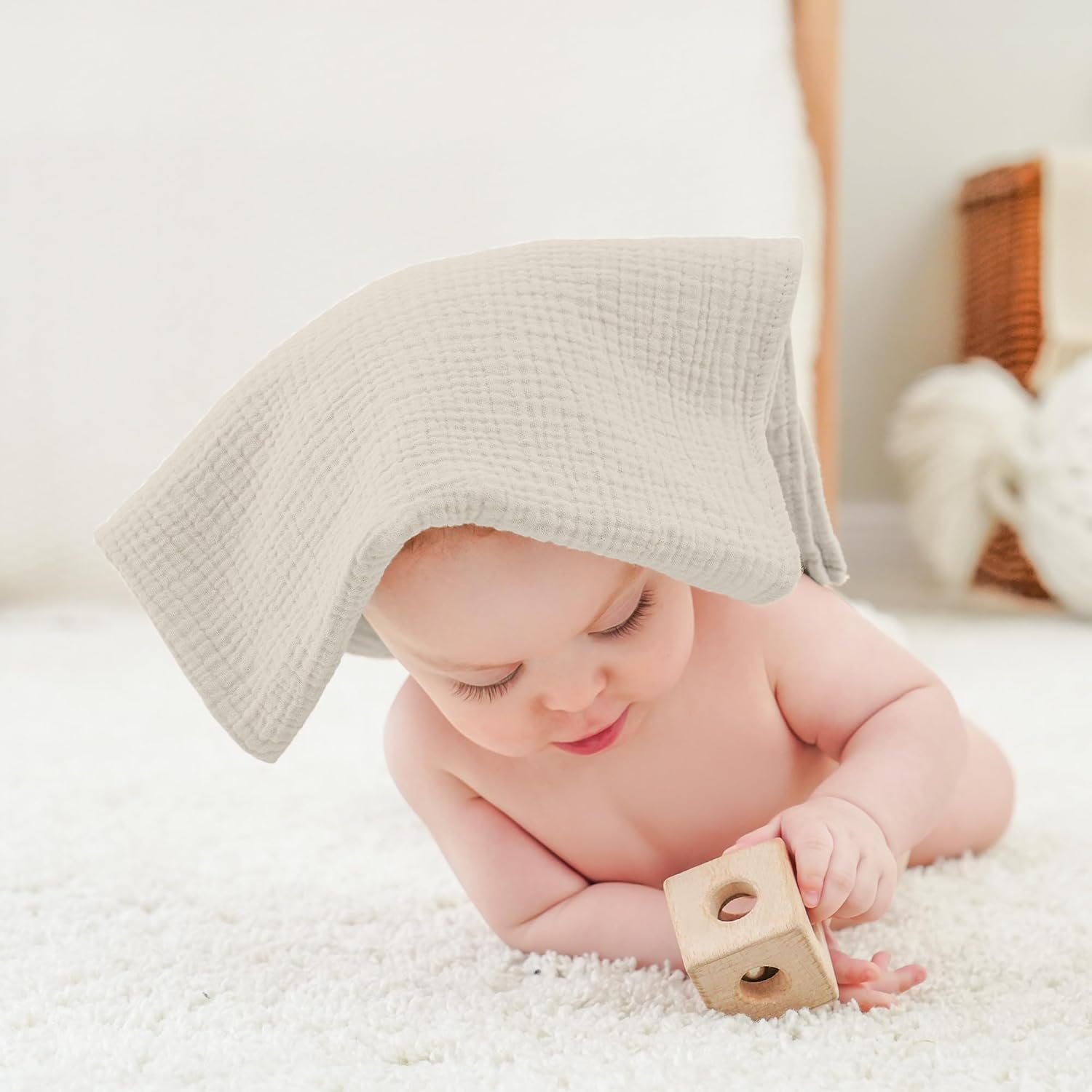Thumbnail 3 de Bearmoss Moltontücher Baby 4er Set 60x60