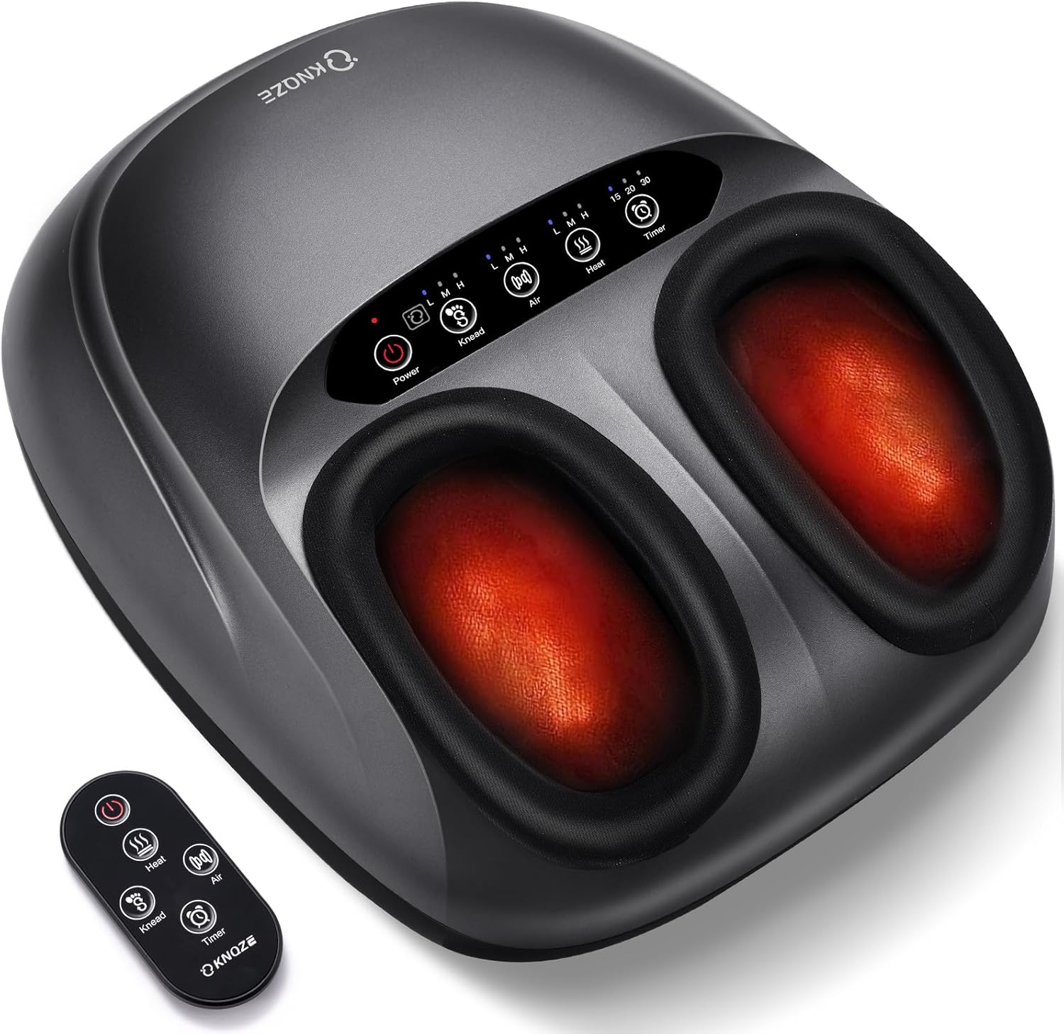 KNQZE Massaggiatore per Piedi con Calore: relax multidimensionale per plantari, talloni e dorso