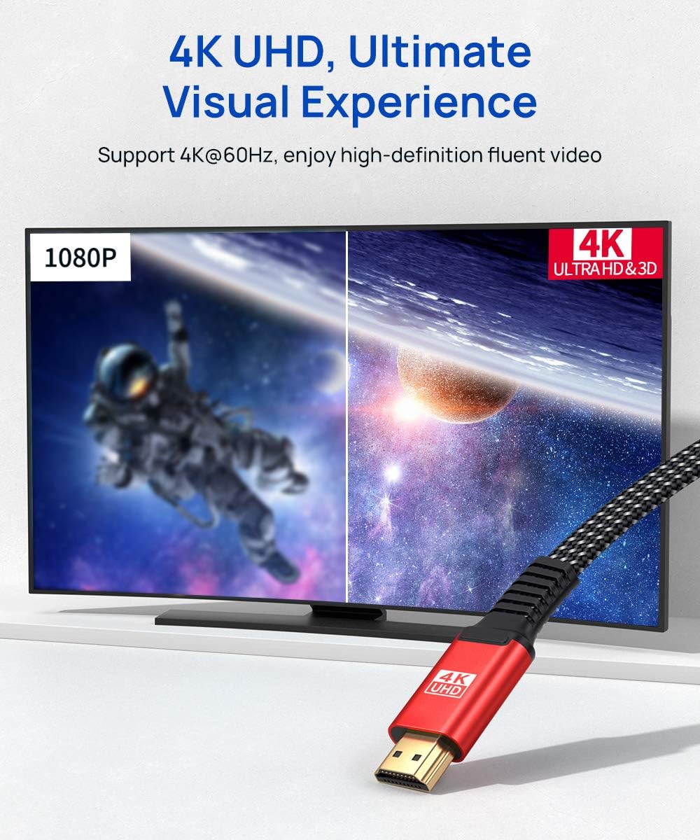 Detalle de JSAUX 4K HDMI Cable 2M