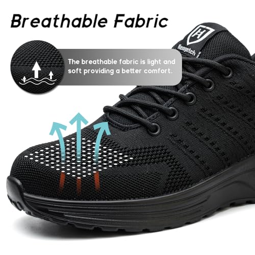 Detalle de Scarpe Antinfortunistiche Bawalon Uomo/Donna – Leggere, Comode e Safety con Punta in Acciaio