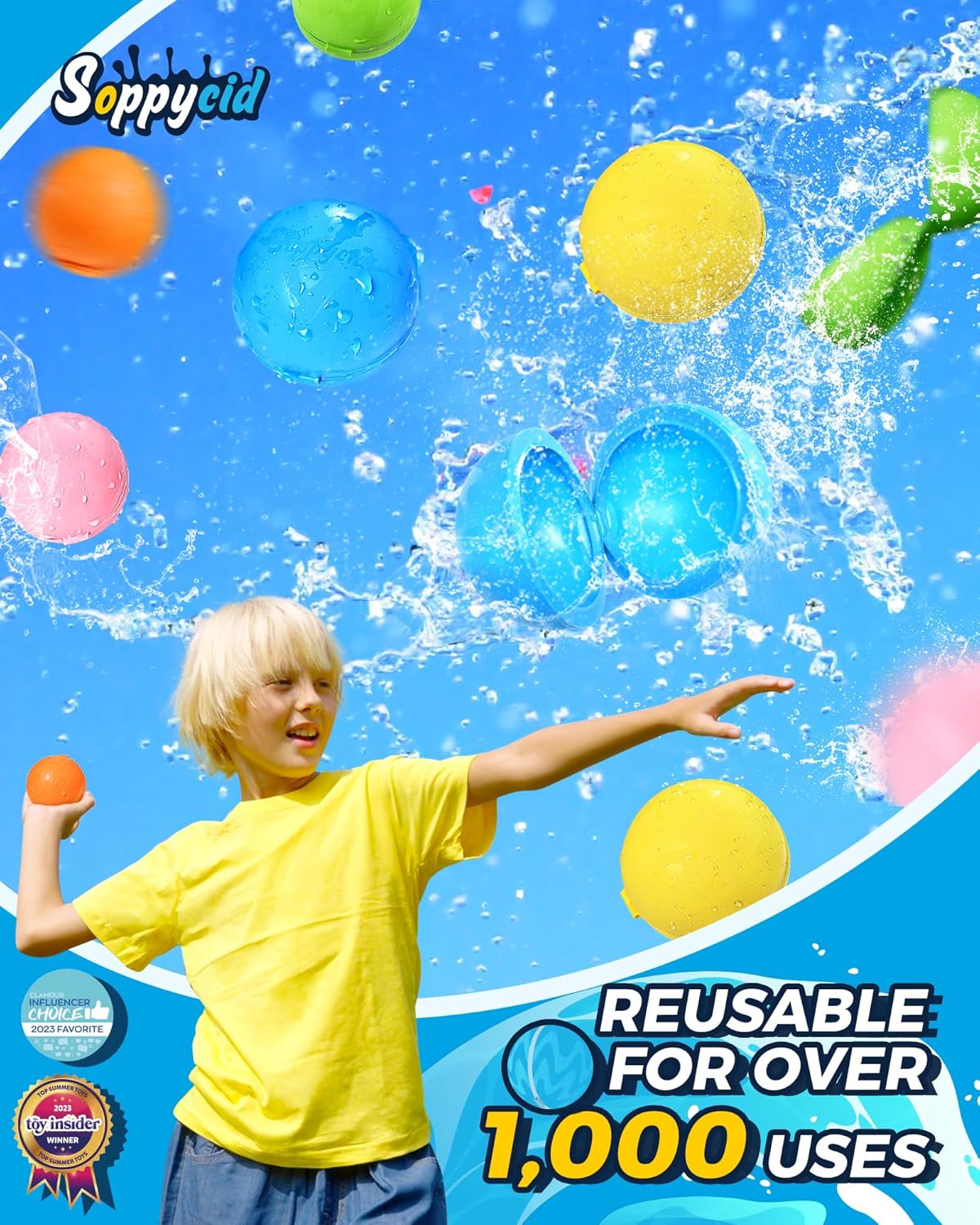 Detalle 2 de KOKODI 16-piece Reusable Magnetic Water Balloons for Outdoor Summer Play