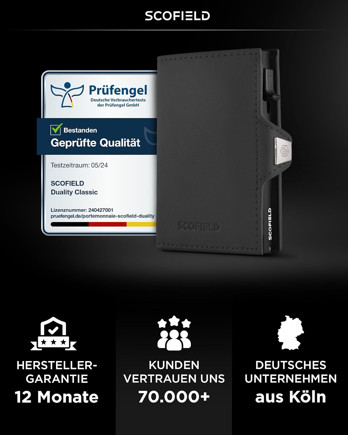Detalle 2 de SF SCOFIELD Duality Slim Wallet mit RFID