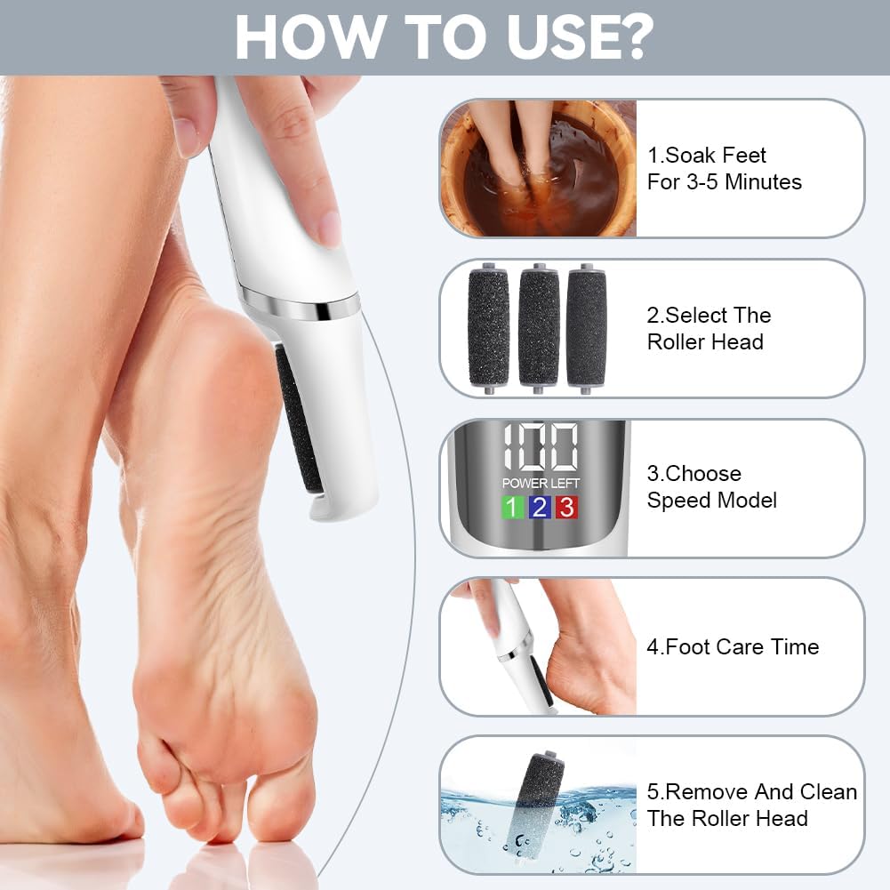 Detalle 2 de AOOWU Pedicure Elettrico Professionale 1200 mAh