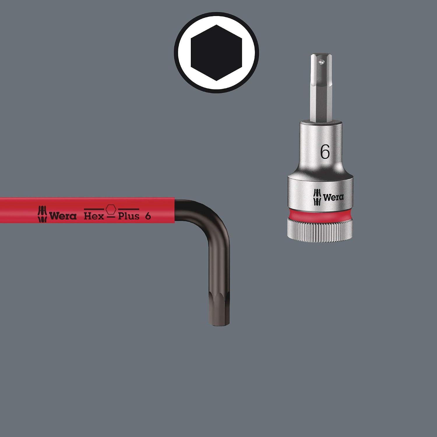 Detalle de Wera 05133164001 Hex-Plus 950/9 六角レンチセット 9点・ミリサイズ・ブラックレーザー仕上げ