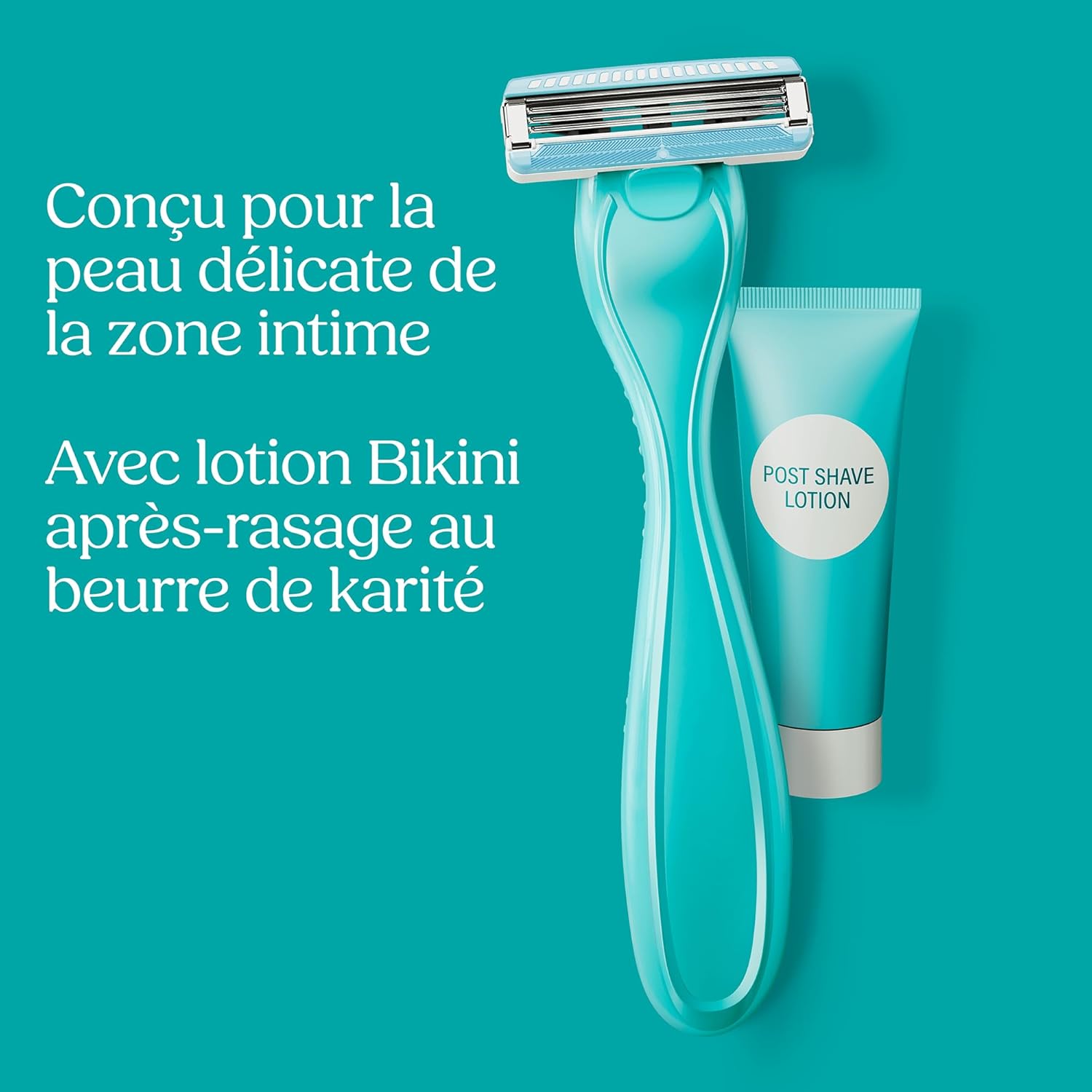 Detalle 2 de Wilkinson Sword Intuition Bikini Care Duo — rasoirs Intuition avec lotion après-rasage et recharge