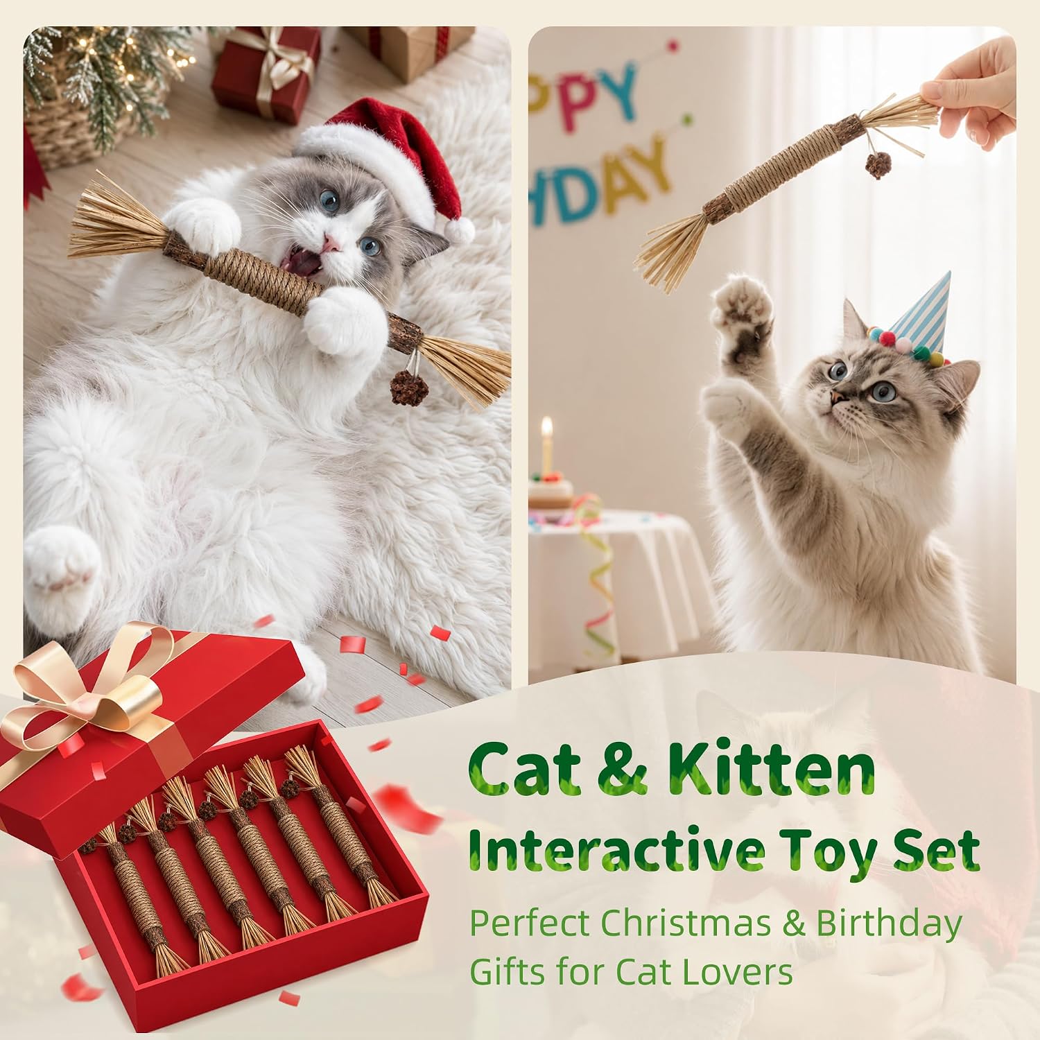 Thumbnail 5 de GBSYU Silvervine Cat Chew Sticks, 6-Pack for Indoor Cats