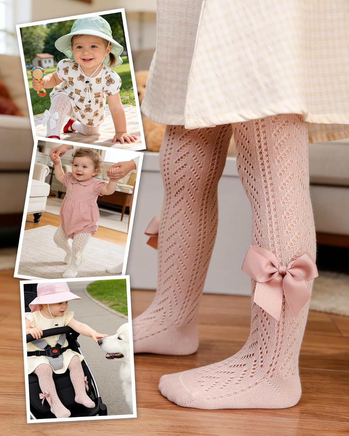 Thumbnail 5 de CHUNG Baby Girls Thin Mesh Tights with Bowknot - 0-10 Years, Summer Season