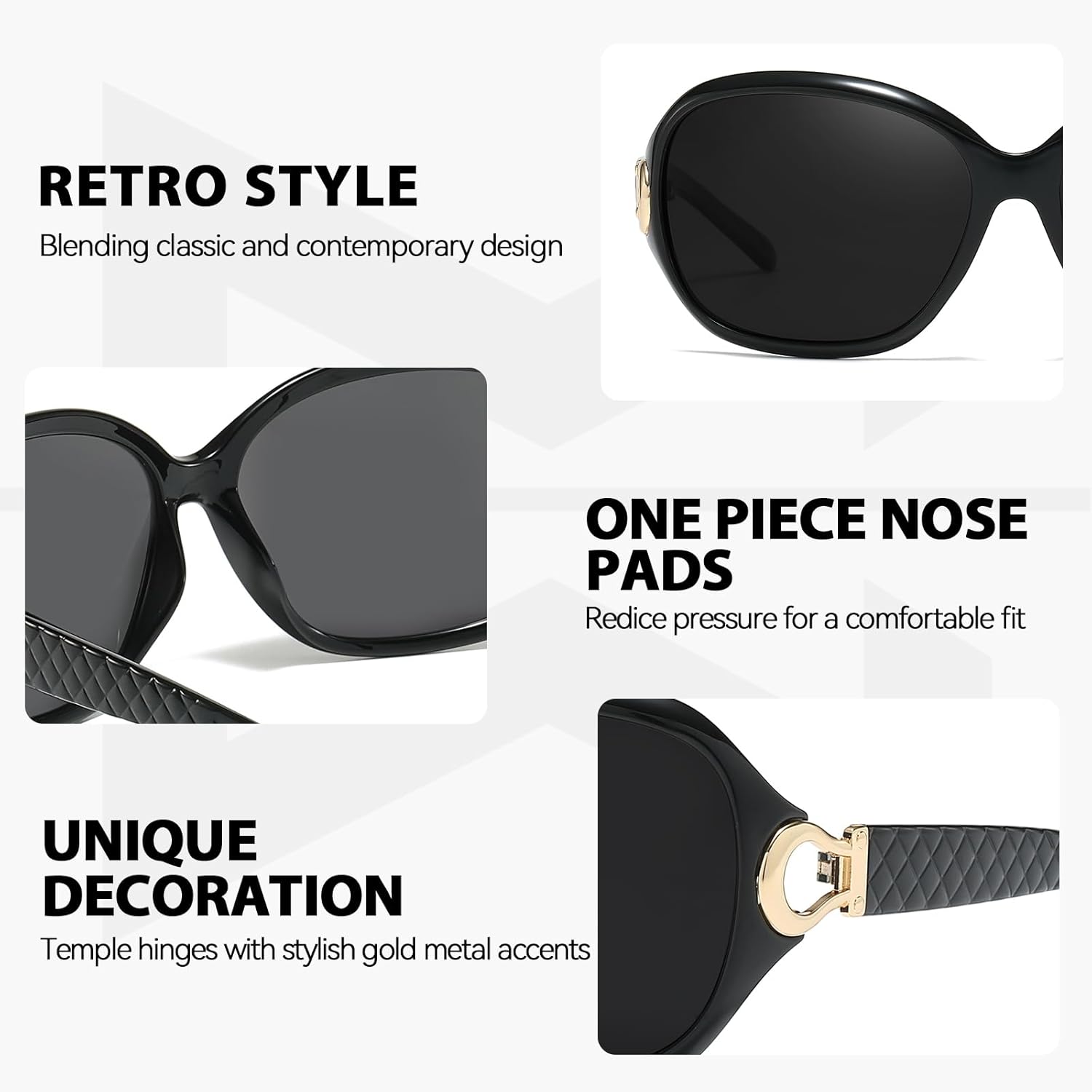 Thumbnail 5 de Myiaur Polarised Oversized Sunglasses for Women with UV400 Protection