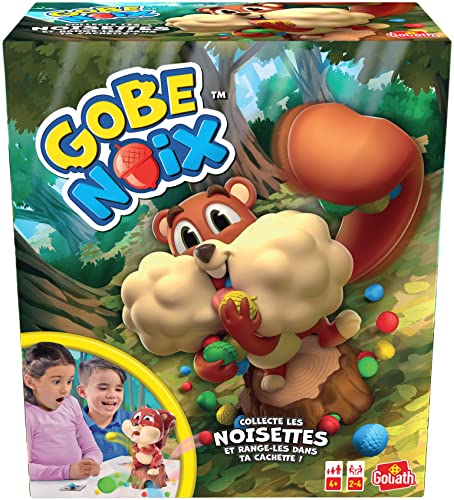 Detalle de Goliath Gobe Noix – Jeu de Société rapide et amusant pour enfants dès 4 ans