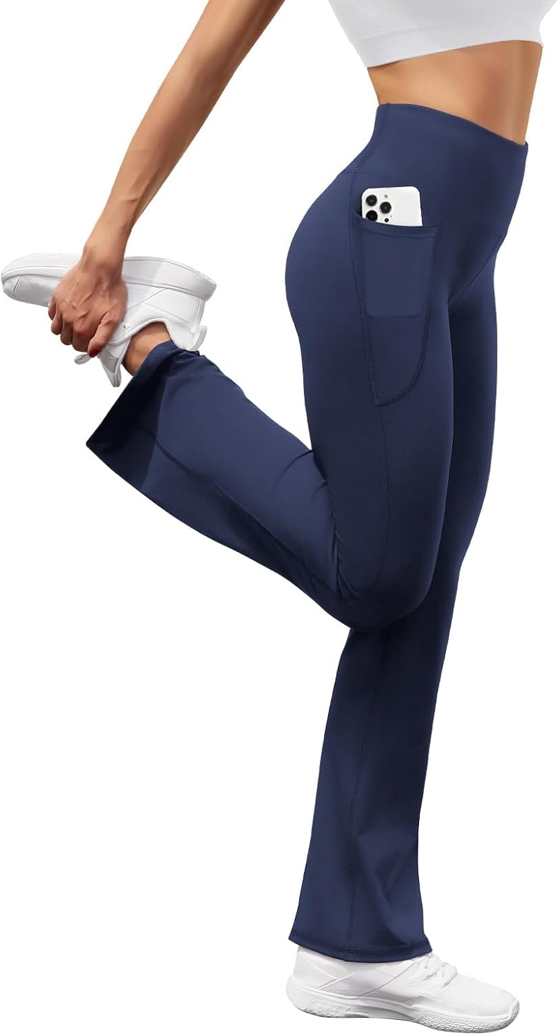Thumbnail 4 de Glacspyg Damen Yogahose mit Taschen – High Waist Bootcut & Jogginghose für Freizeit und Sport