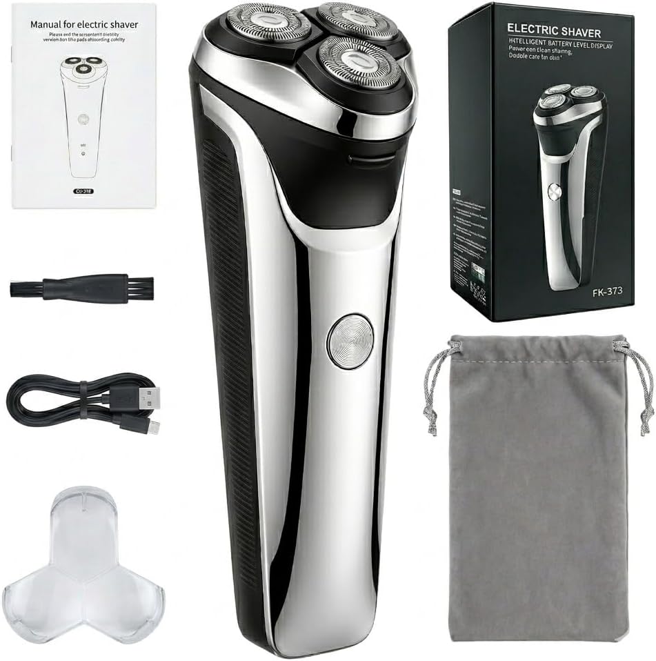 Detalle de Ordele Electric Razor for Men (2026 Upgraded) – Wet & Dry Shaver with USB-C Recharge, Pop-up Trimmer, and Travel Case (Gunmetal)