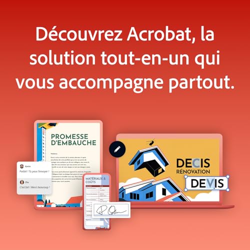 Detalle de Adobe Acrobat Pro | Téléchargement (1 an) – PC/Mac
