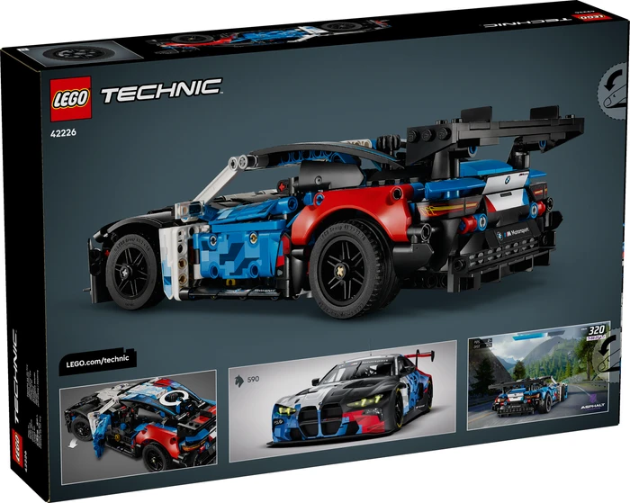 Detalle de LEGO Technic BMW M4 GT3 EVO Rennwagen 42226 – Detailverliebte Technik zum Zusammenbauen