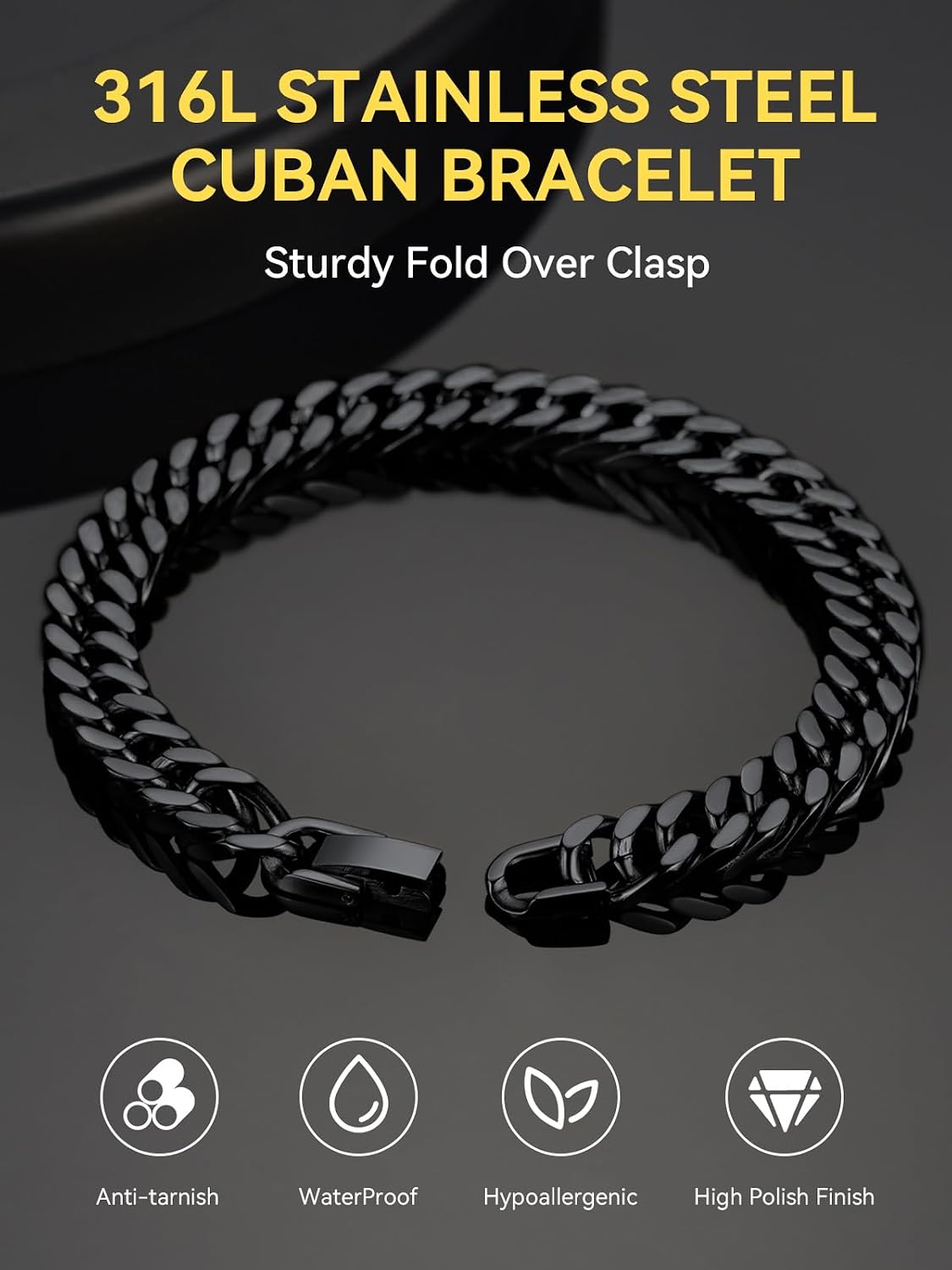 Detalle 2 de ChainsHouse Cuban Link Bracelet 316L Stainless Steel